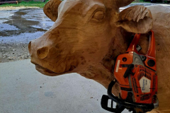 Kuh aus Holz